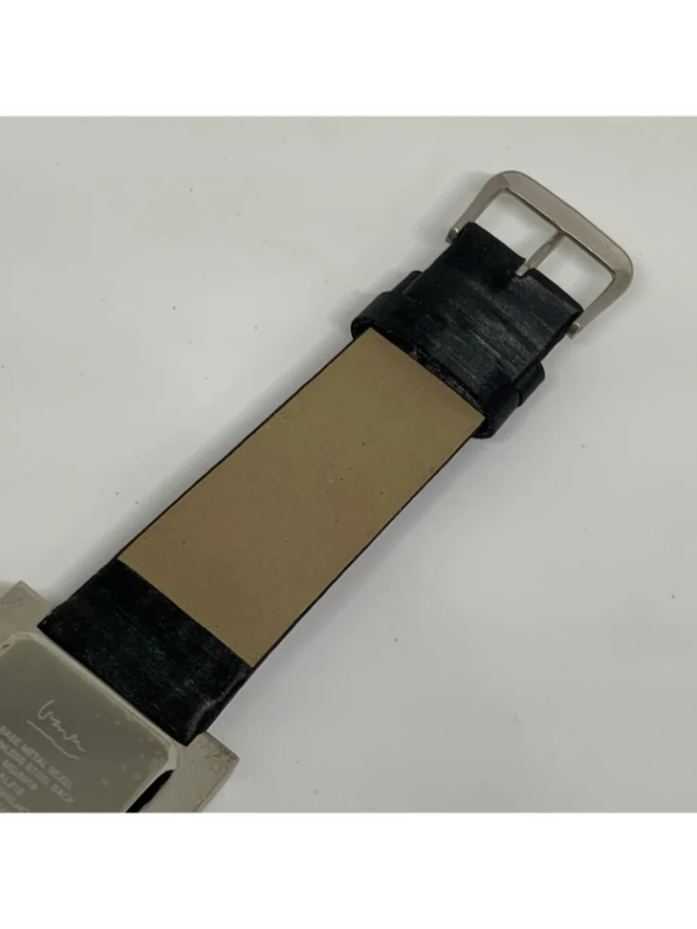 Projects Michael Graves Watch 30mm Square Dial Silver Tone quartz black running